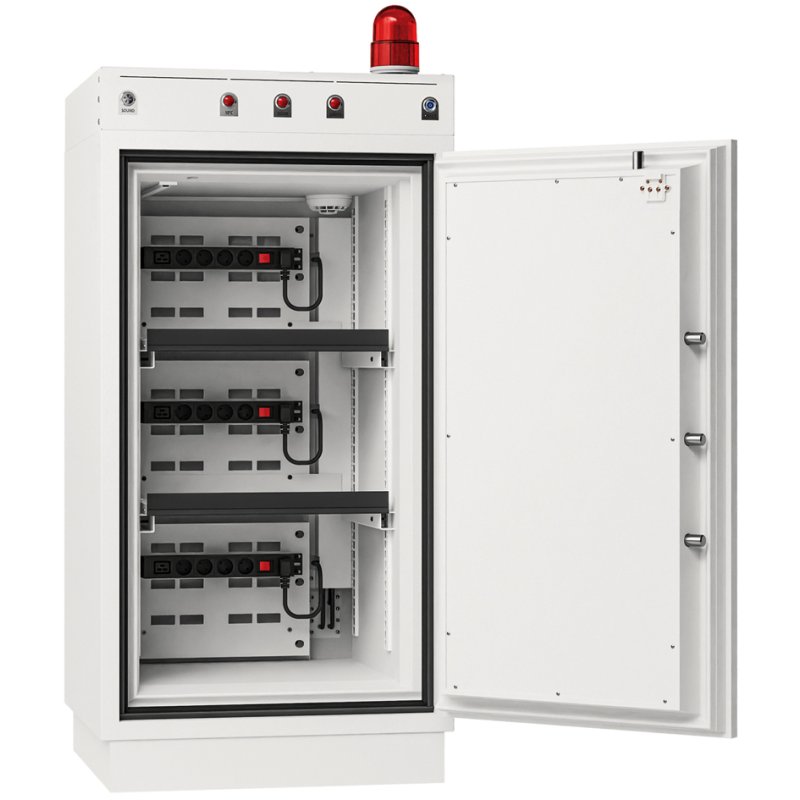 phoenix coffre-fort batterie BATTERY COMMANDER PRO, blanc, serrure électronique, 569 litres